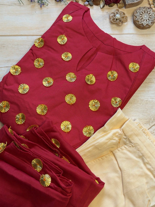 Laal Rasila Suit Set