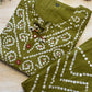 Green Bandhani Suit Set