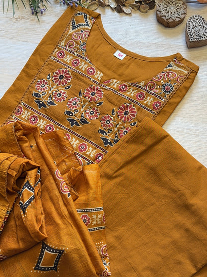 Aarohi Mustard Suit Set