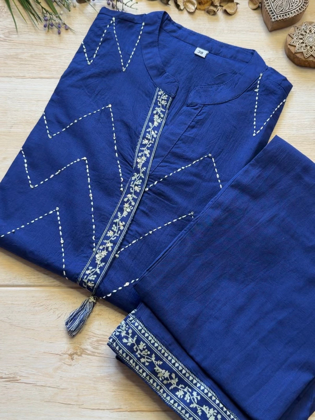 Aabha Royal Blue Suit Set