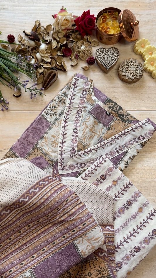 Lavender Mosaic Suit Set