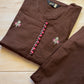 Crisp Brown Suit Set