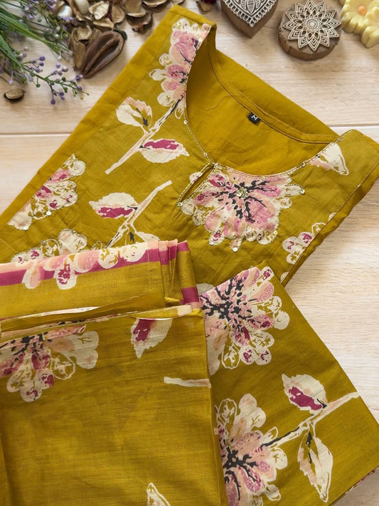 Lush Mustard Suit Set