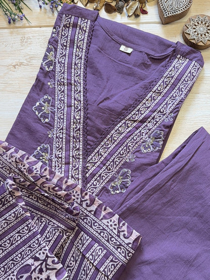 Tarini Lavender Suit Set