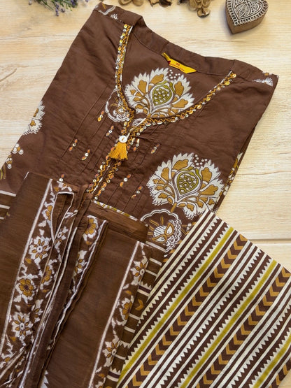 Mahogany Blossom Suit Set