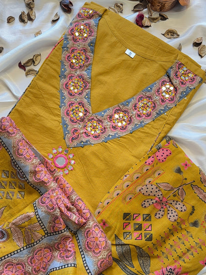 Mustard Bloom Suit Set