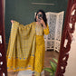 Mustard Ikkat Suit Set