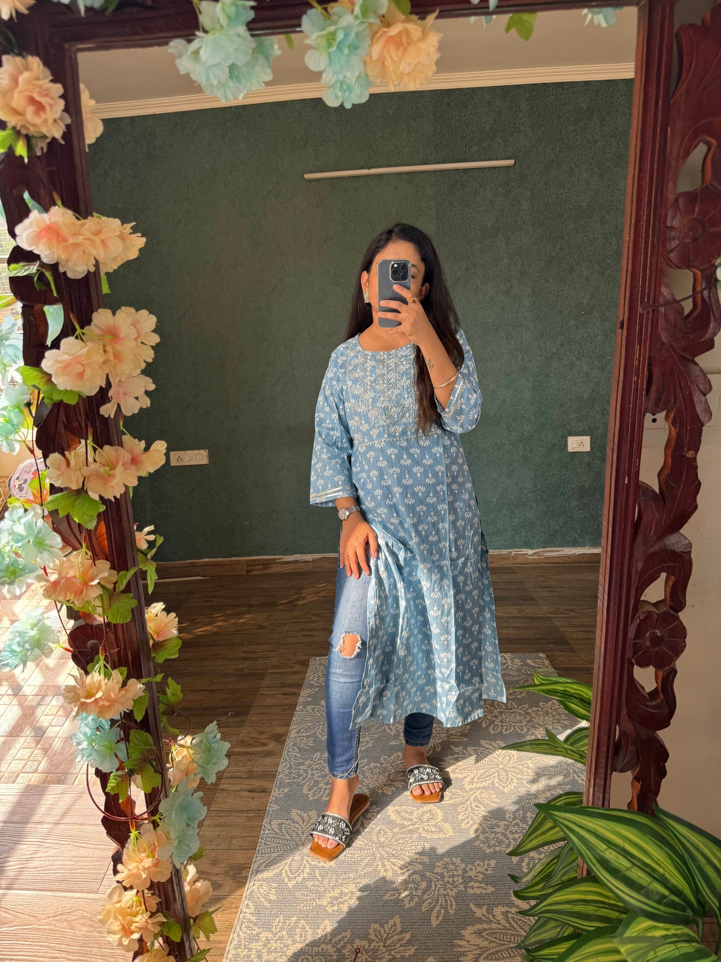 Baby Blue kurti